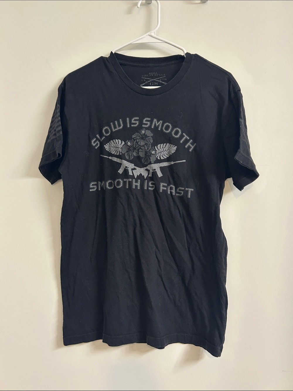 Grunt Style Black 'Slow is Smooth, Smooth is Fast' Graphic Tee